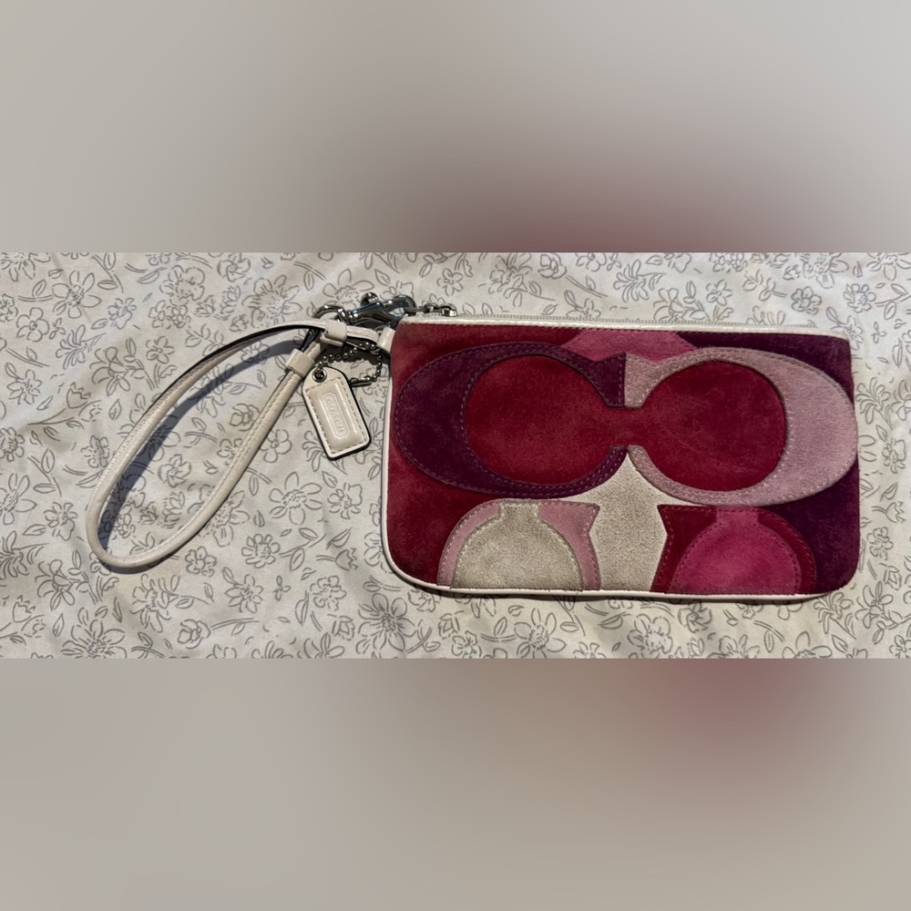 Coach | Gallery Optic Signature C Suede and Leather | Limited Edition Wristlet